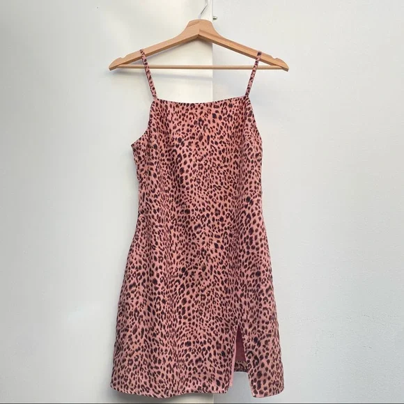 by the way. | Dresses | By The Way Pink Leopard Print Mini Dress | Poshmark